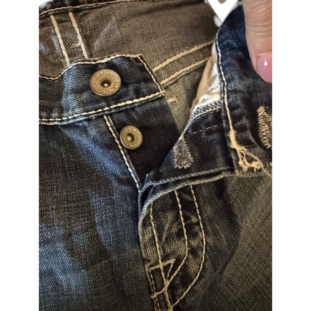 BKE Denim Carter Regular Fit Boot Cut Jeans Men’s 31x34 100% Cotton Mid Rise - Picture 7 of 8